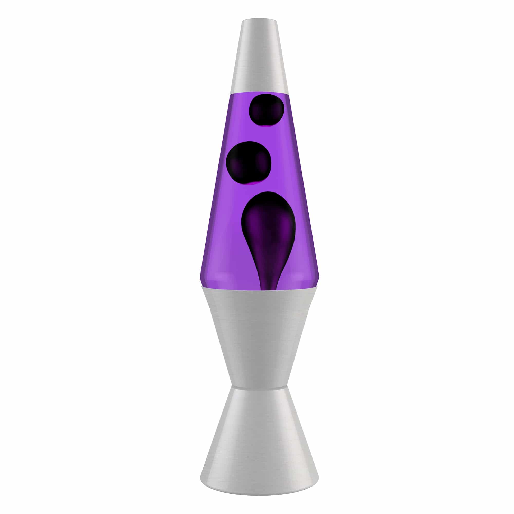 14.5'' Lava Lamp – Black & Purple